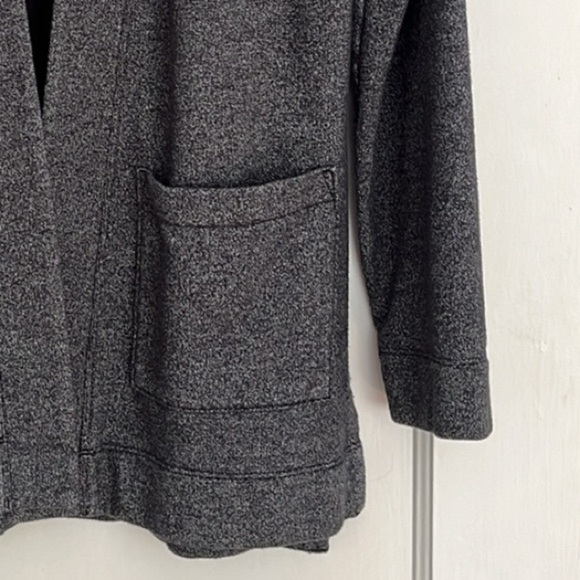 LOLE oversized Grey fleece open cardigan sweater with pockets. Size XS - Picture 6 of 12